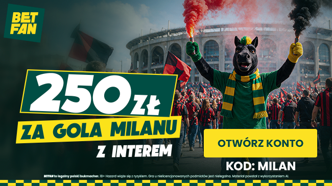 Odbierz 250 zł za naszego gola w derbach Mediolanu!